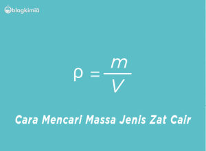 Cara Mencari Massa Jenis Zat Cair